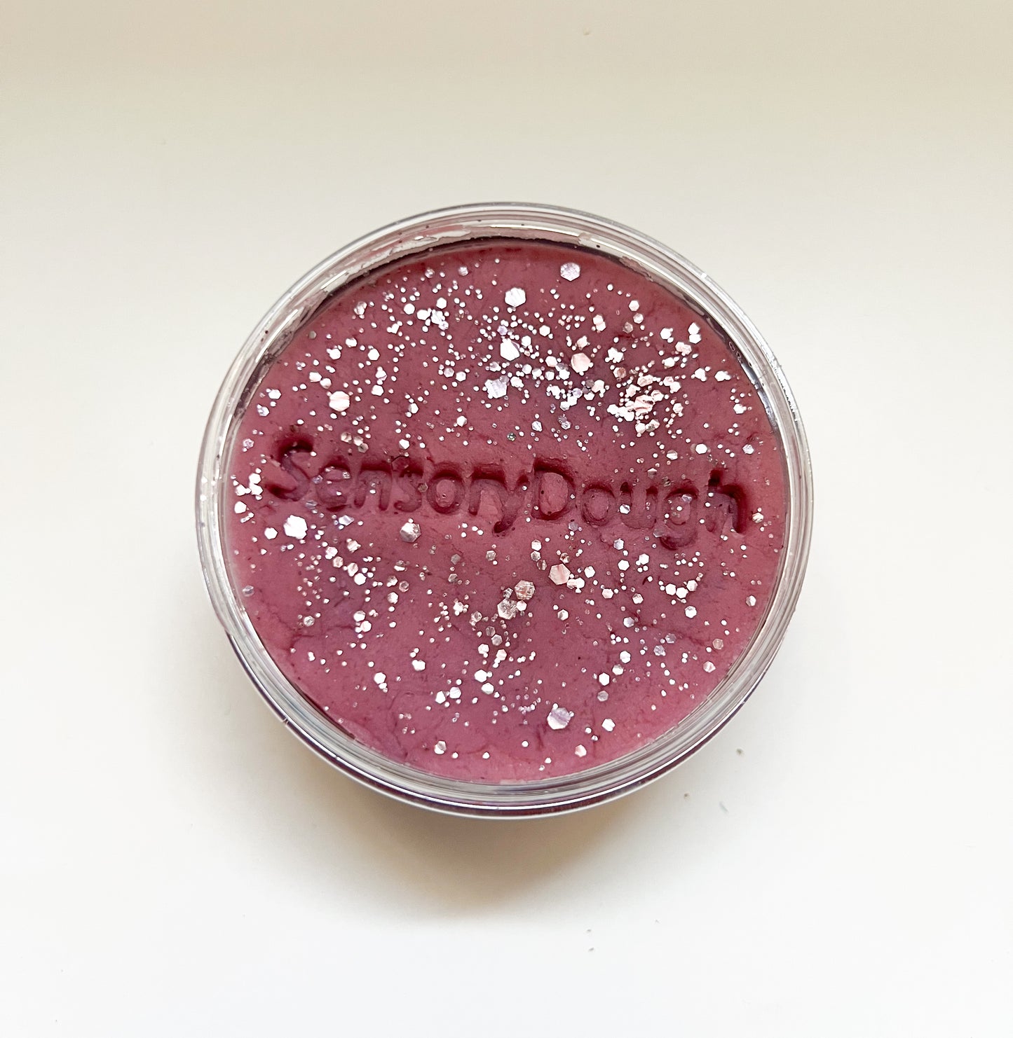 SensoryDough pastel roze met glitters