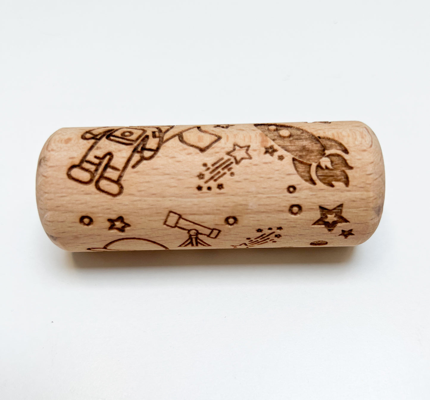 Houten roller RUIMTEVAART klein