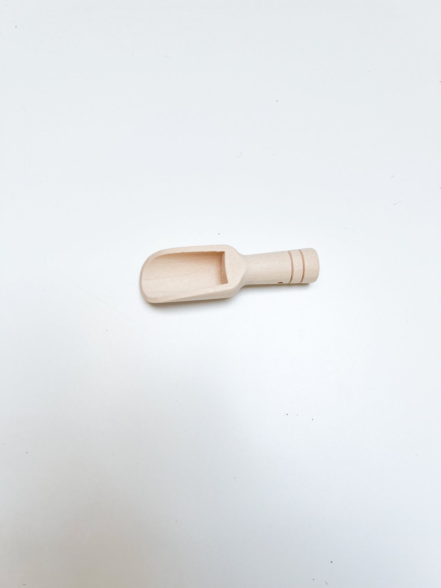 Houten schepje langwerpig