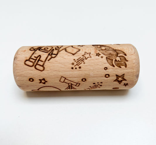 Houten roller RUIMTEVAART klein