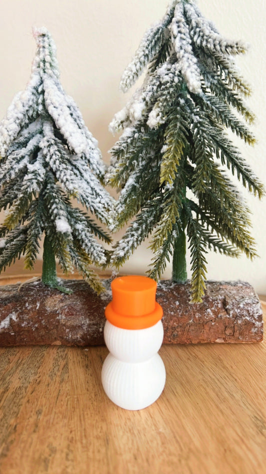 Sneeuwman Oranje Kerstfiguurtje