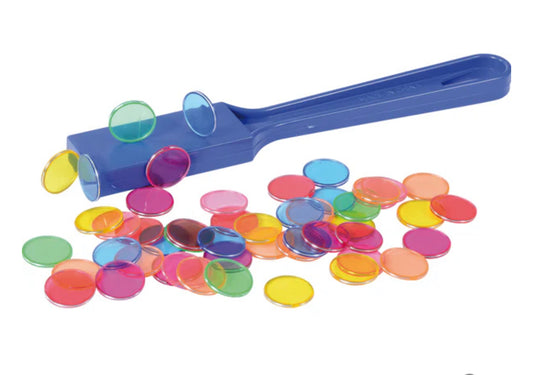 Eduplay - Magnetische stok met magnetische chips - Blauw